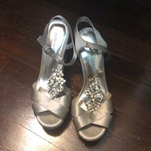 Antonio Melani silver wedges